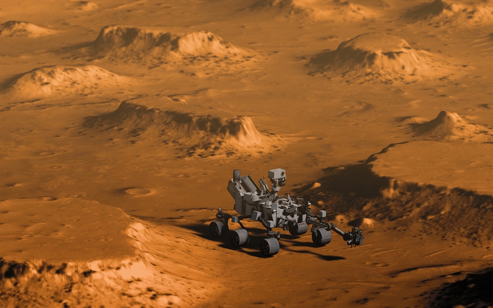 Download Curiosity on Mars HD 4K Wallpaper wallpaper