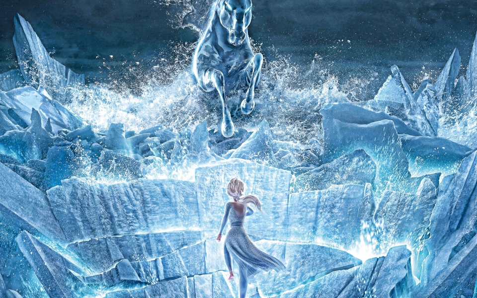 Download Elsa Queen of Ice and Adventure Frozen 2 HD Promo Poster Wallpaper wallpaper