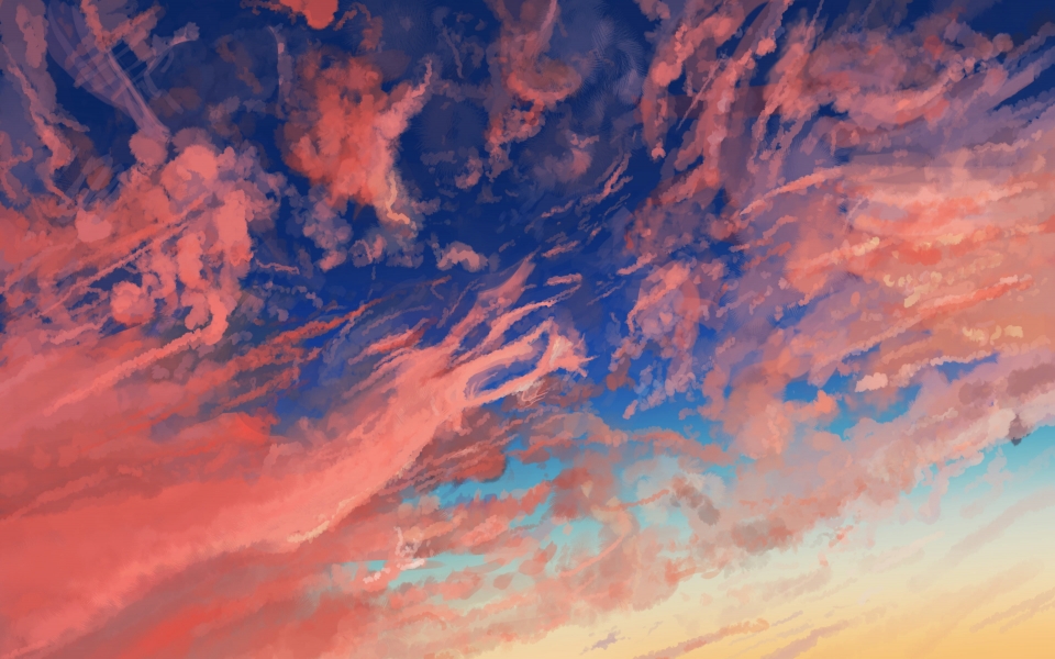 Download Heavenly Canvases Anime Cloud Sky HD Wallpaper wallpaper
