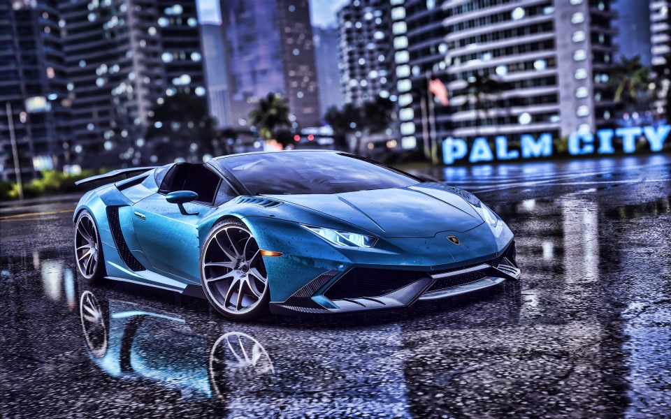 Download Lamborghini Huracan in Need for Speed Heat A Thrilling Racing Simulator wallpaper