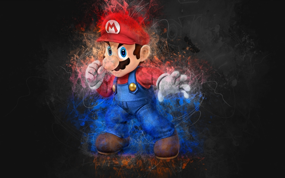 Download Super Mario HD Digital Art Wallpaper Collection wallpaper