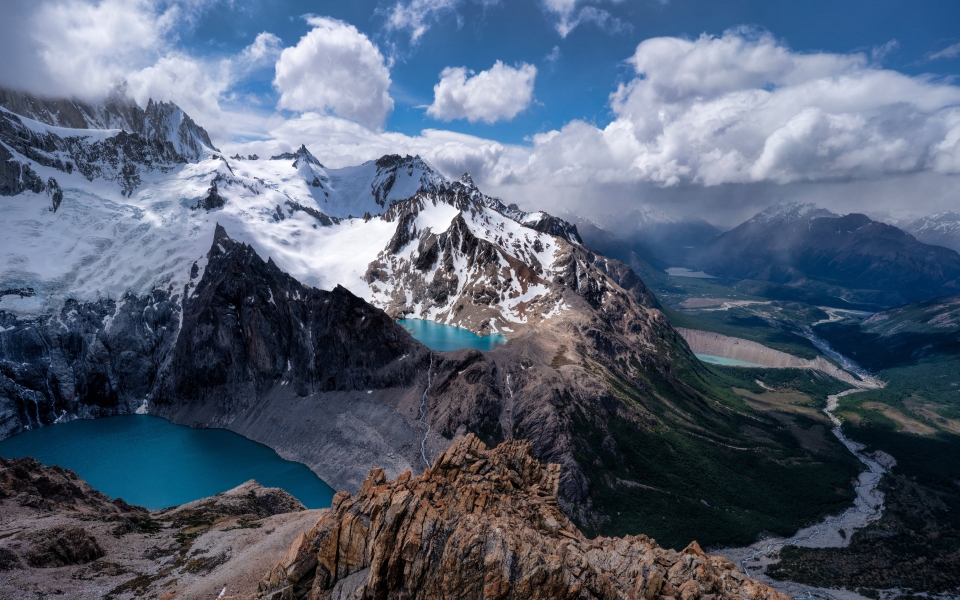 Download Argentina's Lakeside Mountains Scenic Landscape HD 4K 5K 6K 7K 8K Wallpaper wallpaper