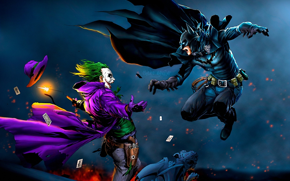 Download Batman vs Joker HD Wallpaper Superhero vs Anti Hero Battle wallpaper