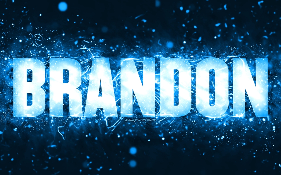 Download Brandons Neon Celebration Happy Birthday 4K 5K 6K 7K 8K Wallpaper wallpaper