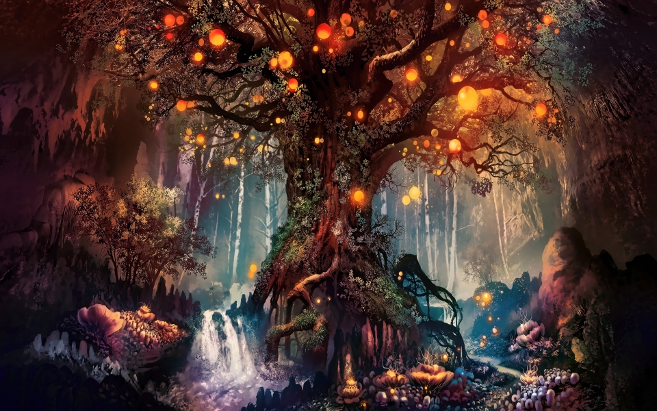 Download Enchanted Woods Forest HD 4K 5K 6K 7K 8K Wallpaper wallpaper