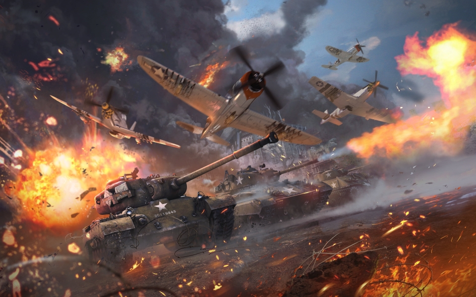 Download War Thunder Action Packed Game Poster HD 4K 10K 15K 20K Wallpaper wallpaper