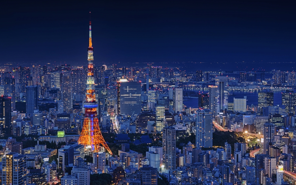 Download Tokyo Tower Iconic Skyline HD Wallpaper wallpaper