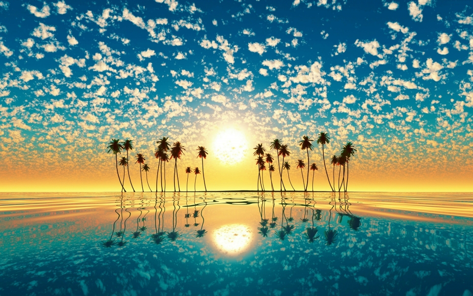 Download Sea Sunset Nature's Serenity 4K 5K 6K 7K HD Wallpaper wallpaper