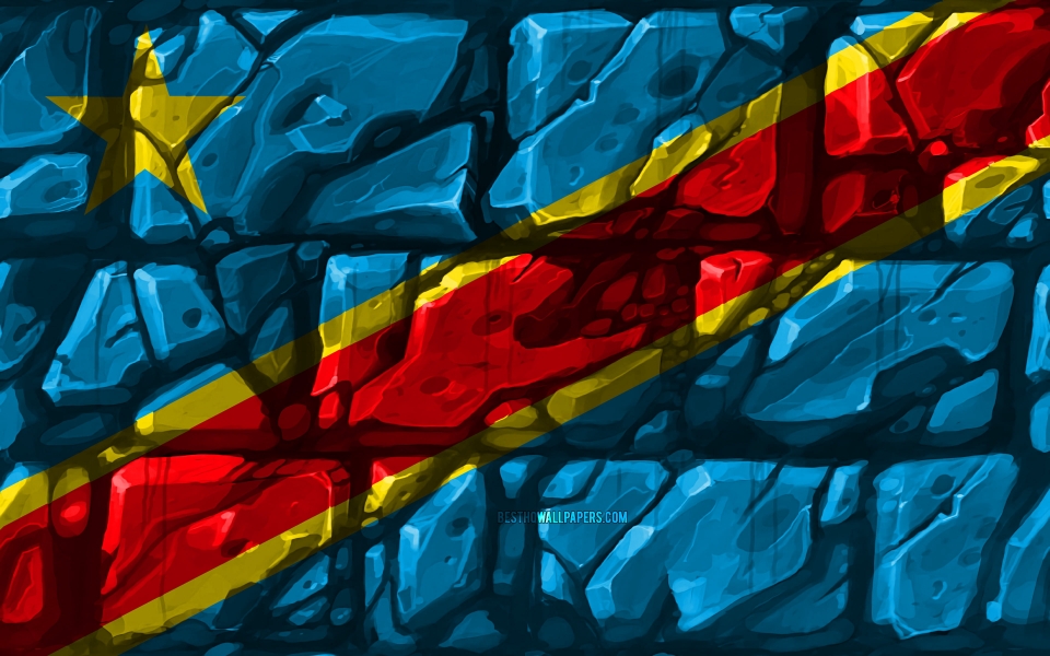 Download Flag of the Democratic Republic of Congo 2024 HD Wallpaper wallpaper