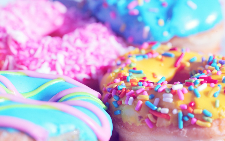 Download Donuts Close Up Sweets Cakes HD 2024 Wallpaper wallpaper
