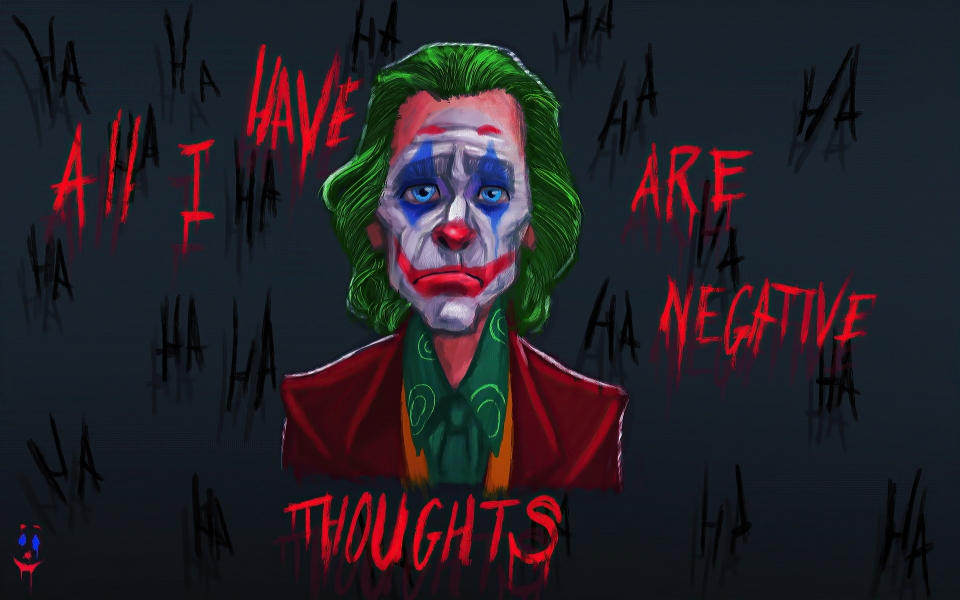 Download Joker's Negative Thoughts HD Wallpaper for 2025 iPhone Windows Phone wallpaper