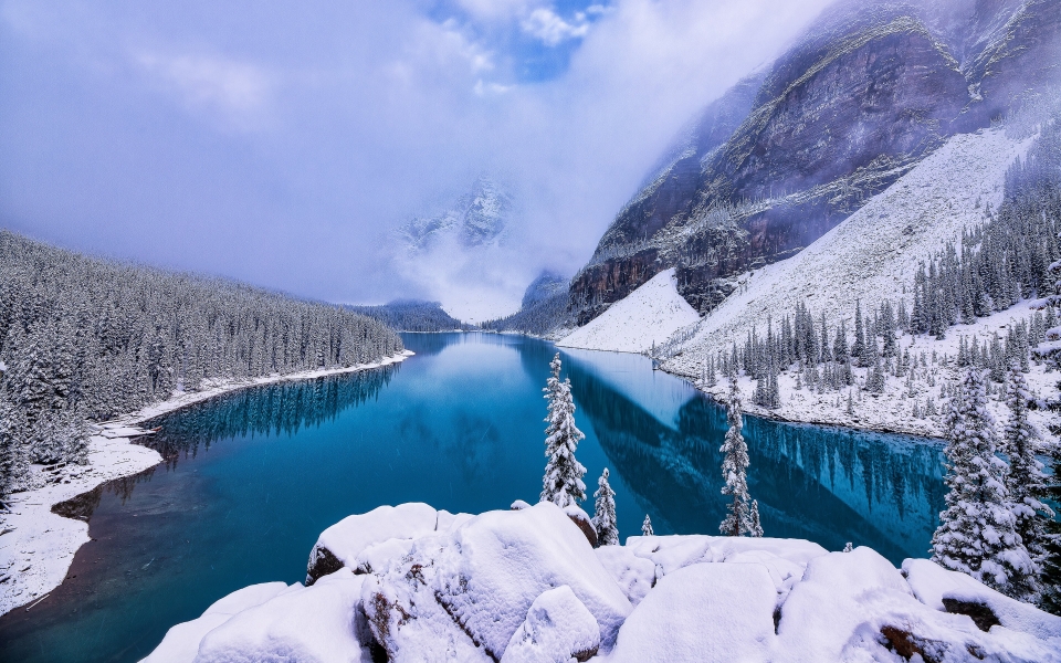 Download Winter Wonderland Alberta Canada HD Wallpaper 2024 wallpaper