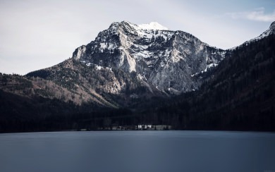 Across The Lake To Mountain