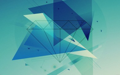 Artistic Diamond With Abstract Background