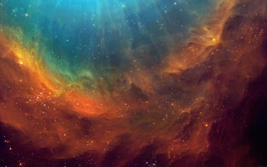Artistic Galaxy Colourful Painting