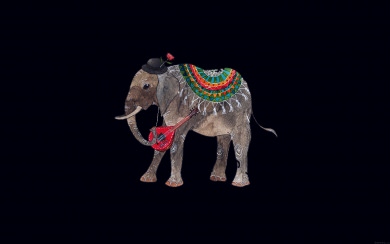 Artistic Indian Elephant