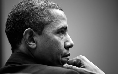 Barack Obama In Black And White
