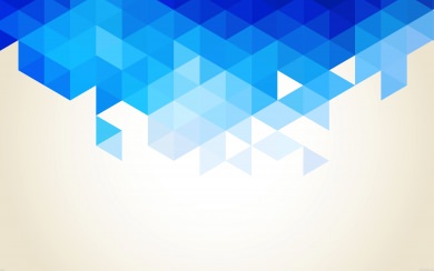 Blue Triangle Pattern Cream Background