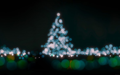 Christmas Tree Light Bokeh