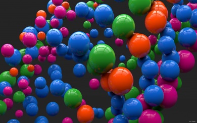 Colourful 3D Balls