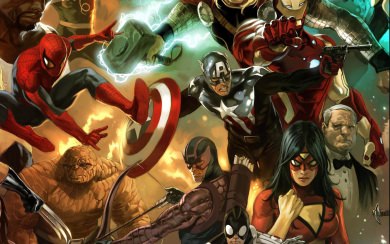 Comic Avengers Illustration