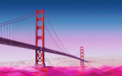 Digital Art Golden Gate Bridge