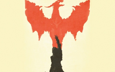 Dragon Man Symbol Illustration