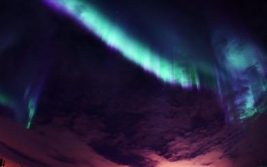 Emerald Aurora Night Sky