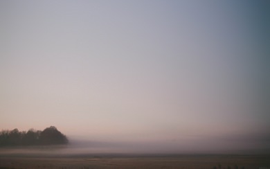 Foggy View Over Landscape