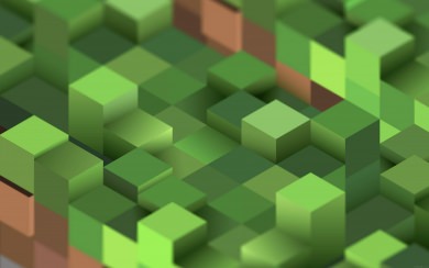 Green 3d Cubes