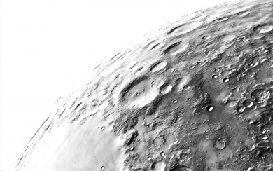 Grey Craters On The Moon