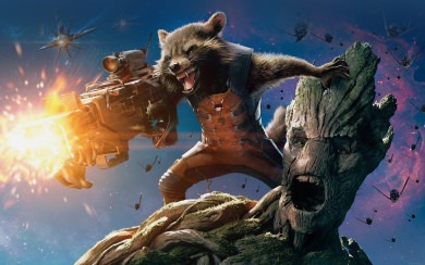 Guardians Of The Galaxy Groot and Rocket