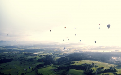 Hot Air Balloons Filling The Sky