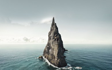 Island Peak In Sea