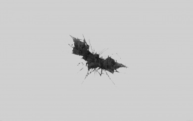 Minimal Batman Logo Splatter