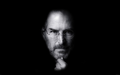 Minimal Steve Jobs Face Apple