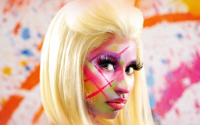 Nicki Minaj Colourful Portrait