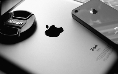 Nikon, iPad and iPhone Greyscale