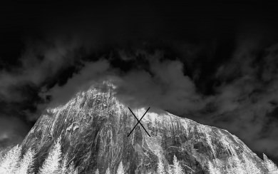 OSX Yosemite Wallpaper Apple Mac Dark