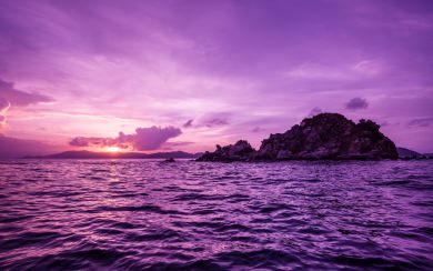 Pelican Island Purple Sunset