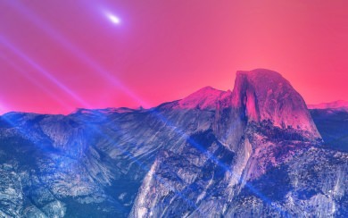 Pink And Blue Yosemite