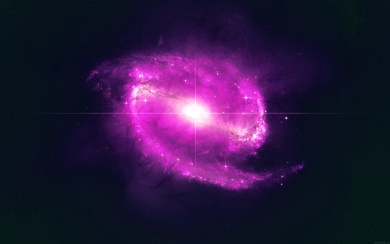 Pink Circular Galaxy