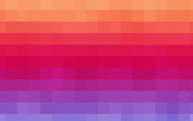 Pixel Rainbow Pattern Block Art