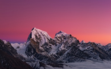 Purple Sky Over Himalayas