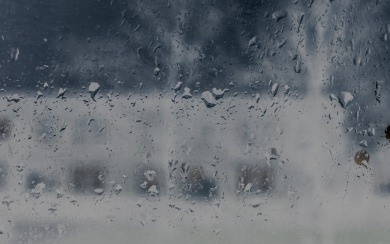 Rain Drops On Window Pane