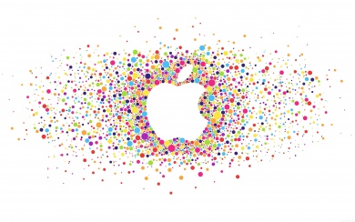 Rainbow Dots Apple Logo