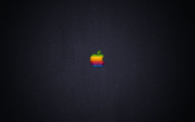 Retro Colour Apple Logo