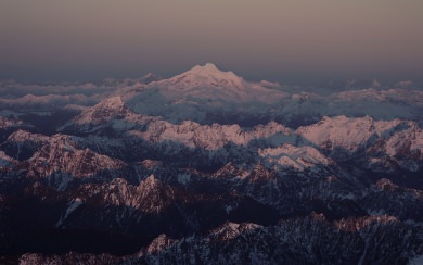 Snowy Dark Mountains