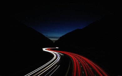 Speed Lights On Road