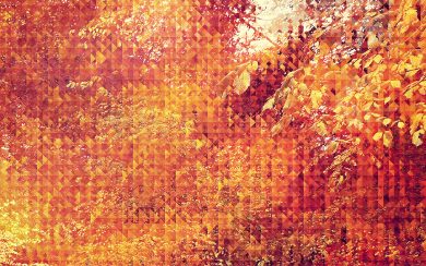Spring Pixel Leaves Pattern